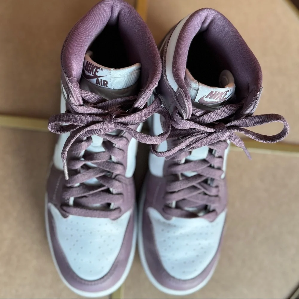 Nike Air Jordan 1 Mid Mauve White FD1437-105 Youth 6.5Y Women’s 8 Sneakers